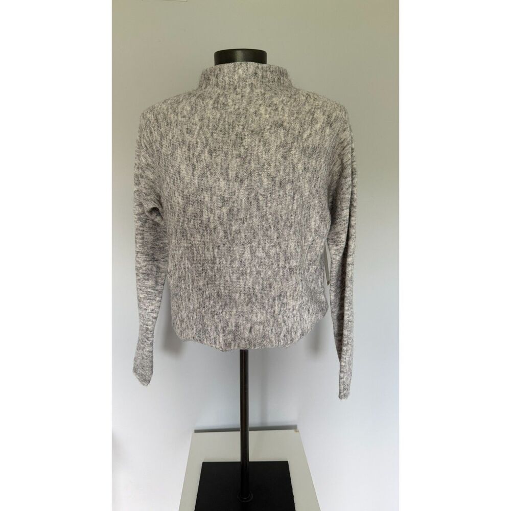 RD Style Marled Gray & White Mock Neck Sweater Womens Size M NWT